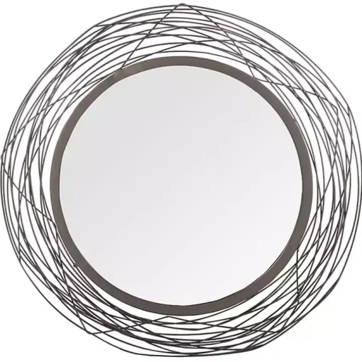 Nixie Black Wire Wall Mirror