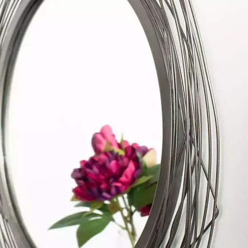 Nixie Black Wire Wall Mirror