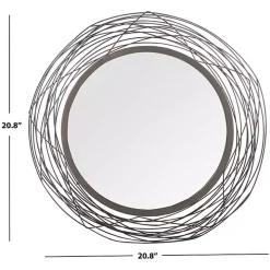 Nixie Black Wire Wall Mirror