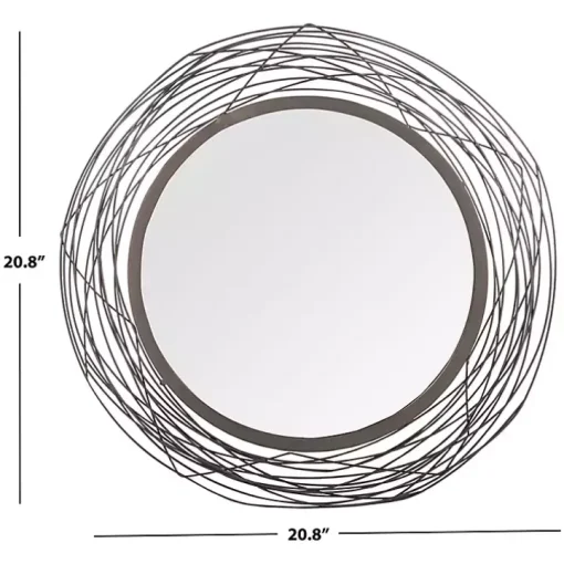 Nixie Black Wire Wall Mirror