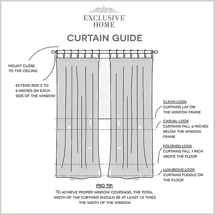 Oatmeal Braided 2-pc. Curtain Panel Set, 96 in.