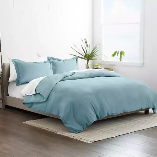 Ocean Blue Solid 3-pc. King Duvet Cover Set