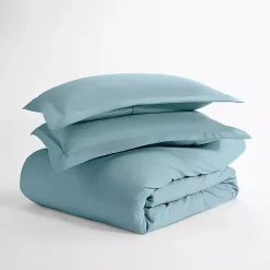 Ocean Blue Solid 3-pc. Twin Duvet Cover Set