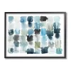 Ocean Inspired Abstract Tiles Framed Art Print