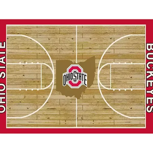 Ohio State Courtside Area Rug, 4x6