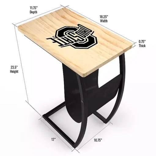 Ohio State University Wood C-Table