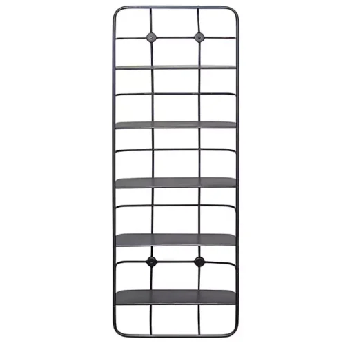 Onyx Squared Iron Grid Wall Shelves