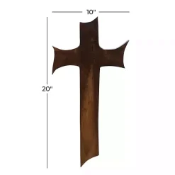 Organic Shape Cross Wall Plaque, 20 in.