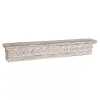 Ornate Farmhouse Wooden Wall Shelf, 36 in.