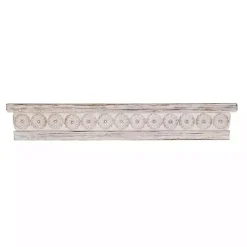 Ornate Farmhouse Wooden Wall Shelf, 36 in.