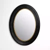 Oval Bodiford Black and Gold Wall Mirror