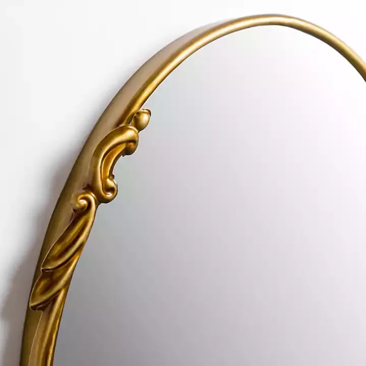 Oval Louisa Gold Wall Mirror