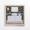 Paisley Bathroom Sink Framed Art Print