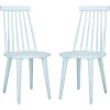 Pale Blue Burris Dining Chairs, Set of 2