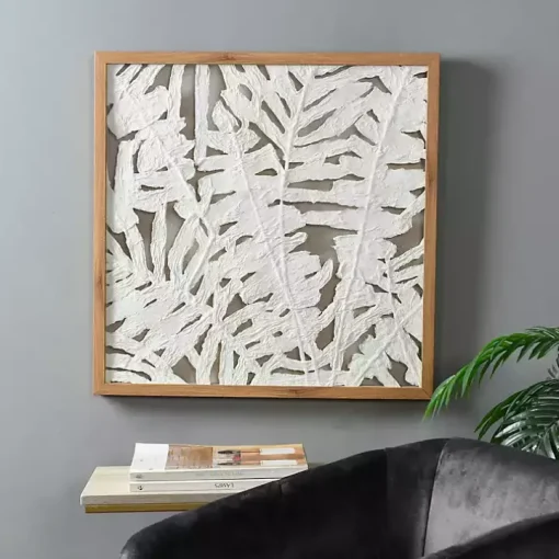 Palm Leaf II Shadowbox Wall Plaque