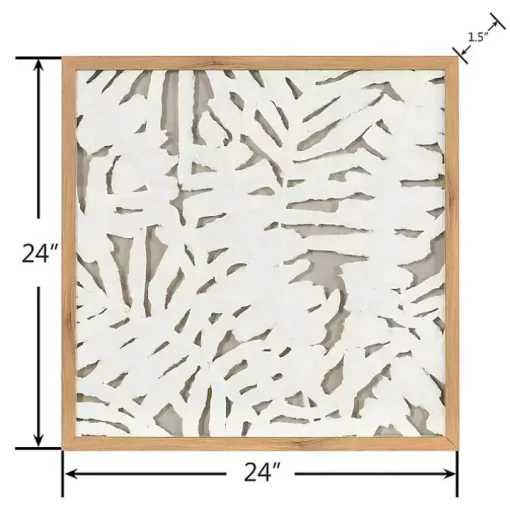 Palm Leaf II Shadowbox Wall Plaque
