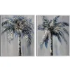 Palm Magic Framed Canvas Art Prints, Set of 2