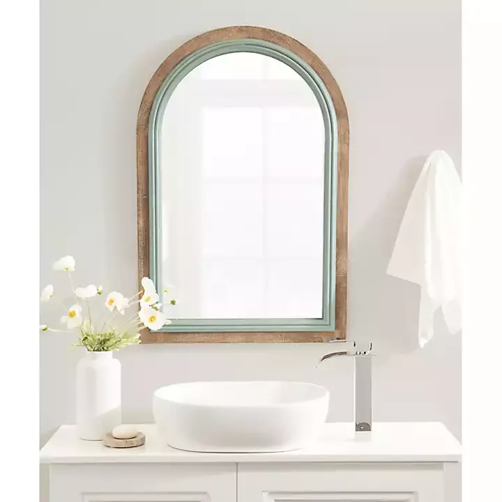 Palmer Arch Wood Wall Mirror
