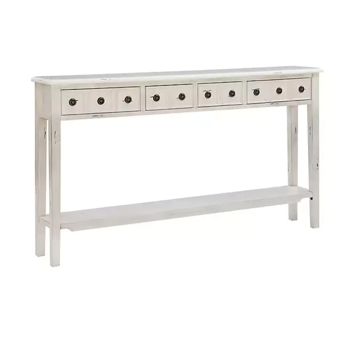 Paloma Cream 4-Drawer Console Table