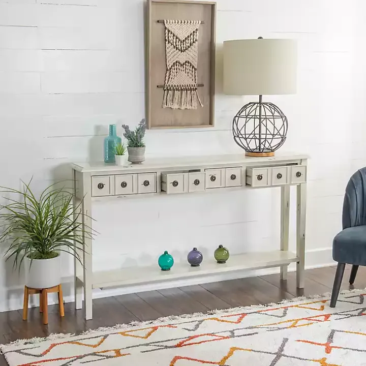 Paloma Cream 4-Drawer Console Table