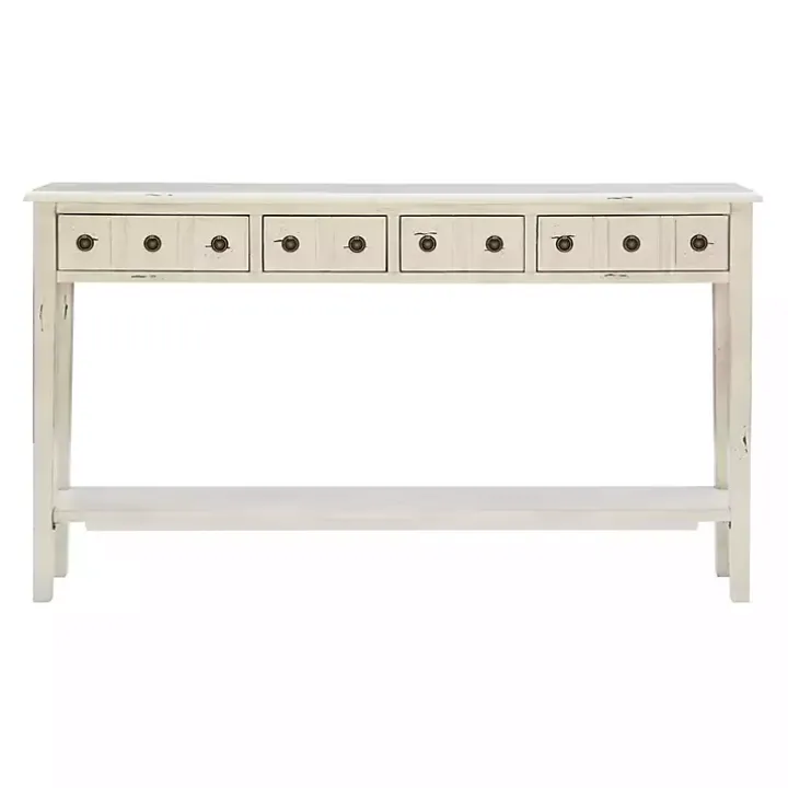 Paloma Cream 4-Drawer Console Table