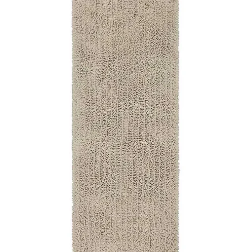 Parchment Lofty Pile Chenille Bath Mat, 34 in.
