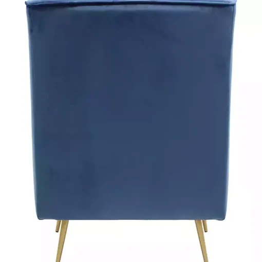 Parisian Blue Velvet Lana Accent Chair