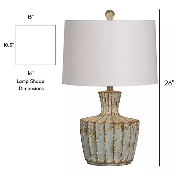 Pastel Blue Jada Table Lamp
