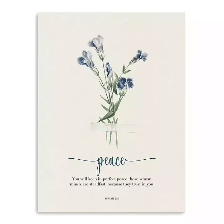 Peace Affirmations Canvas Art Print, 18x24 in.