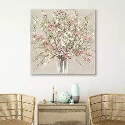 Peach Blossom Framed Canvas Art Print