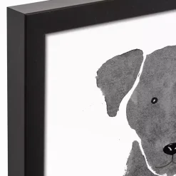 Personalized Black Labrador Canvas Wall Plaque