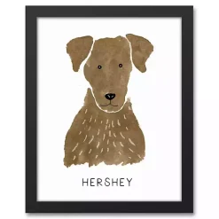 Personalized Chocolate Labrador Canvas Wall Plaque