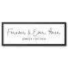 Personalized Forever and Ever Canvas Wall Plaque