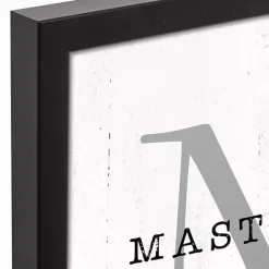 Personalized Framed Monogram Canvas Wall Plaque