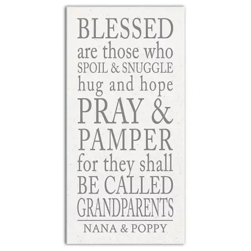 Personalized Those Grandparents Canvas Wall Plaque