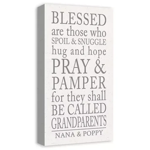 Personalized Those Grandparents Canvas Wall Plaque
