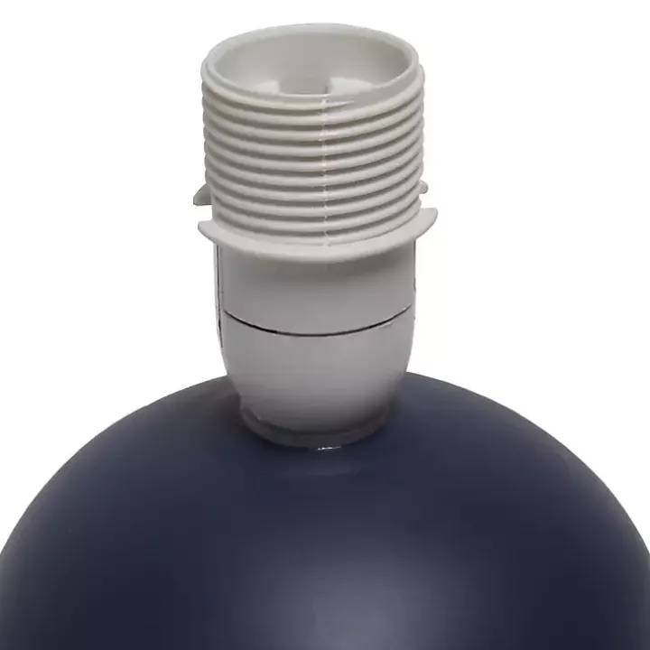 Petite Blue Orb Ceramic Table Lamp