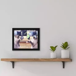 Pickleball Cats Framed Art Print