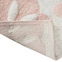 Pink Cotton Tufted Medallion Bath Mat, 30 in.