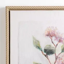 Pink Floral Still Life Framed Canvas Art Print