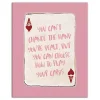 Pink Playing Card Canvas Art Print