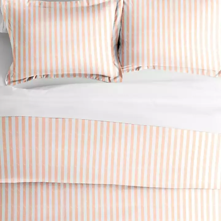 Pink Rugged Stripe 2-pc. Twin Duvet Cover Set