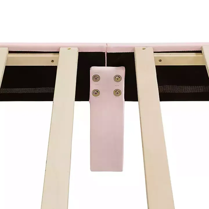 Pink Upholstered Dalia Queen Platform Bed