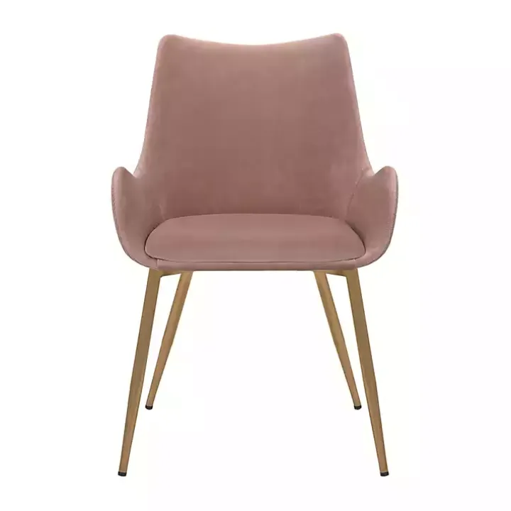 Pink Velvet Avery Dining Chair