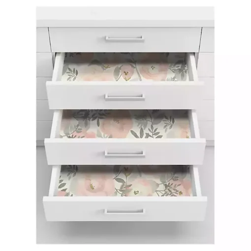 Pink Watercolor Roses Peel & Stick Wallpaper