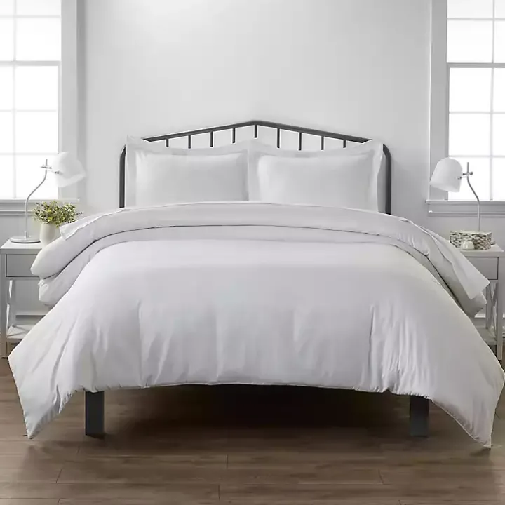 Pinstriped 3-pc. King Duvet Cover Set