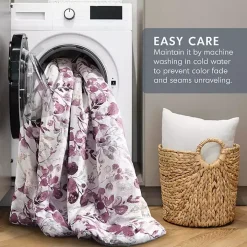 Purple Botanical 3-pc. Full/Queen Comforter Set