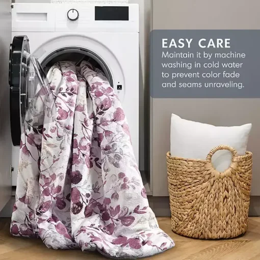 Purple Botanical 3-pc. Full/Queen Comforter Set