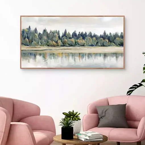 Quiet Reflections Framed Canvas Art Print