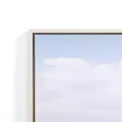 Quiet Wave Framed Canvas Art Prints, Set of 4